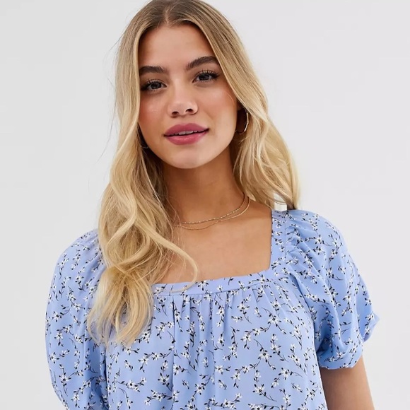 New Look Puff sleeves Floral Maxi Dress - Picture 3 of 9